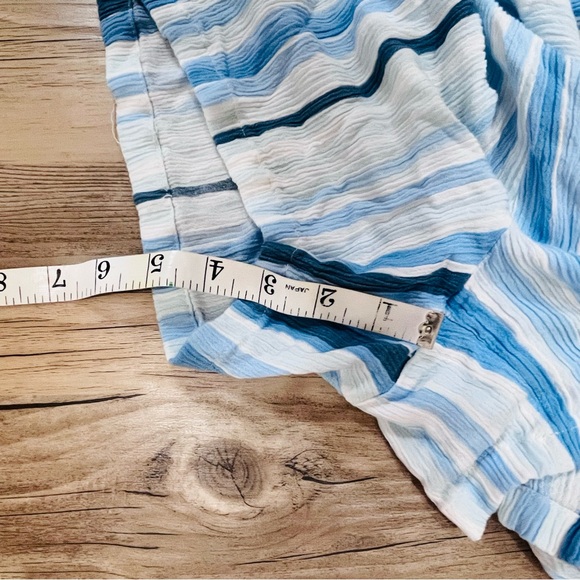 Market and Spruce Liliana surplice romper size XXL stripe blue - Picture 4 of 7